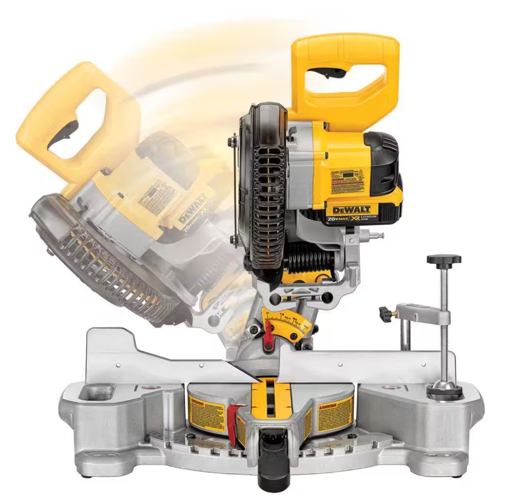 Dewalt 20V MAX Cordless 7 - 1/4 in. Sliding Miter Saw 20V Battery 4.0Ah - resaled - Dewalt - 885911369329