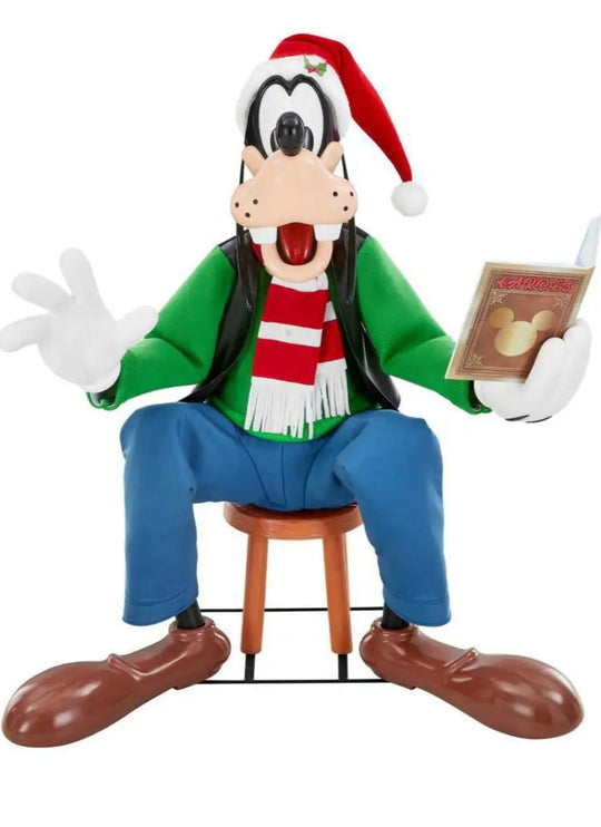 Disney New 4 ft. Animated Holiday Goofy Motion Singing Christmas Decor A4 Foot - resaled - Disney - 842445189021