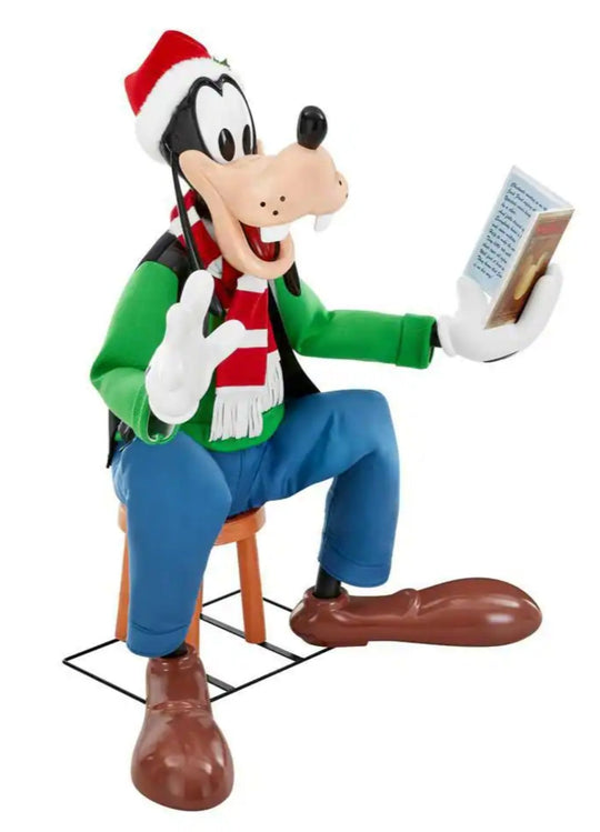 Disney New 4 ft. Animated Holiday Goofy Motion Singing Christmas Decor A4 Foot - resaled - Disney - 842445189021