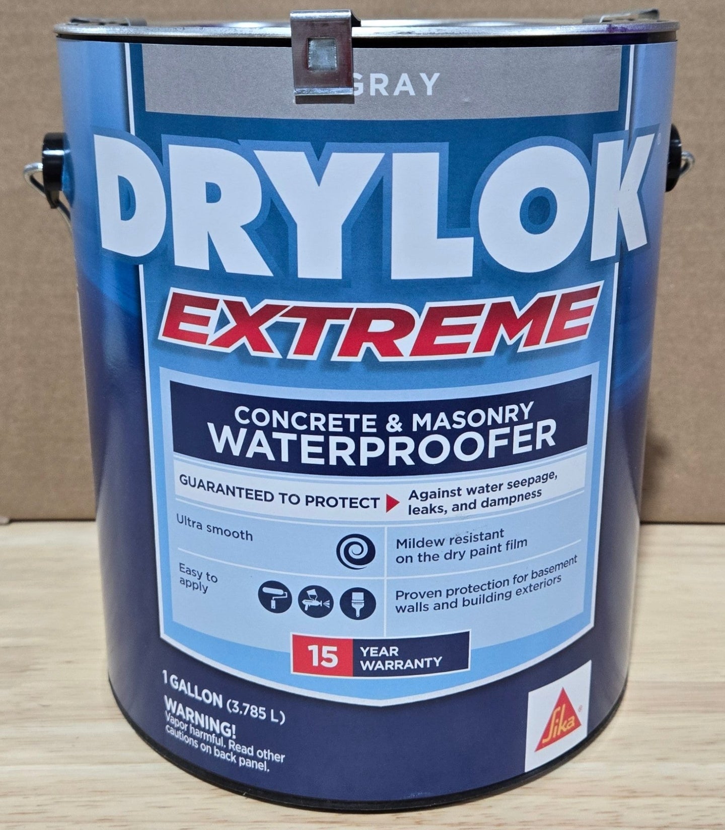 Drylok Extreme 1 gal Gray Flat Latex Interior Exterior Concrete Sealer Basement Masonry Waterproofer Gallon 219 - resaled - Drylok - 079941219130