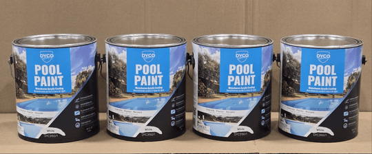 Dyco Paints Lot of 4x Pool Paint 1 Gal. 3150 White Semi - Gloss Acrylic Exterior Paint - resaled - Dyco Paints - 029401315018