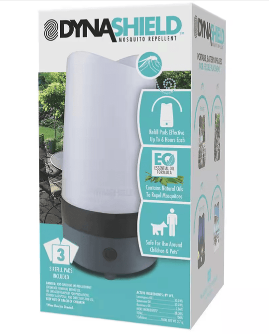 Dynatrap DynaShield Mosquito Repellent DS1000 - OC 3 - refill repellent pads Ocean White - resaled - Dynatrap - 043256451004