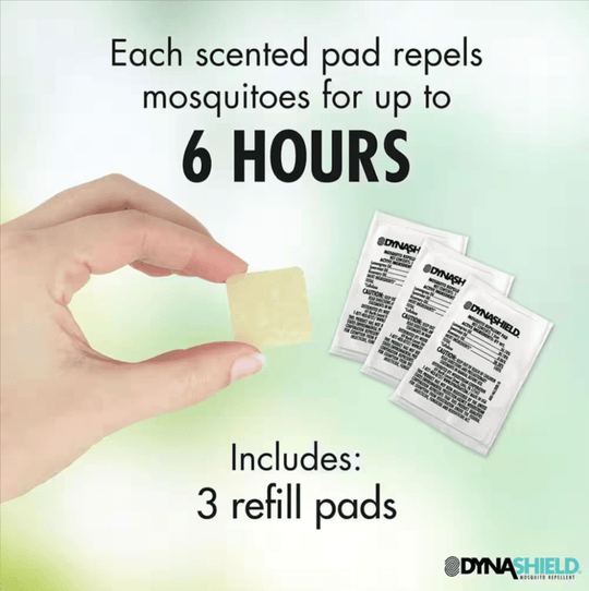 Dynatrap DynaShield Mosquito Repellent DS1000 - OC 3 - refill repellent pads Ocean White - resaled - Dynatrap - 043256451004