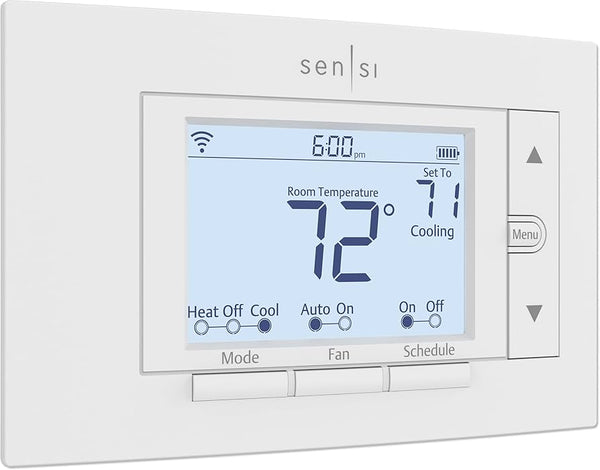 Emerson Sensi 7 - day Programmable Wi - Fi Smart Thermostat Home HVAC - resaled - Emerson - 786710554827