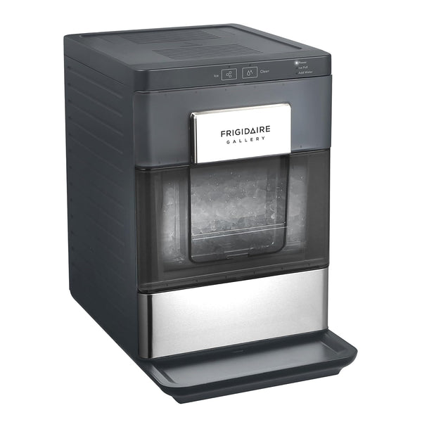 FRIGIDAIRE GALLERY 33 Lb Countertop Nugget Ice Maker EFIC201 - Black Touch Controls Stainless Steel Trim Matte Finish - resaled - Frigidaire - 058465834869
