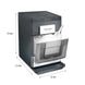 FRIGIDAIRE GALLERY 33 Lb Countertop Nugget Ice Maker EFIC201 - Black Touch Controls Stainless Steel Trim Matte Finish - resaled - Frigidaire - 058465834869