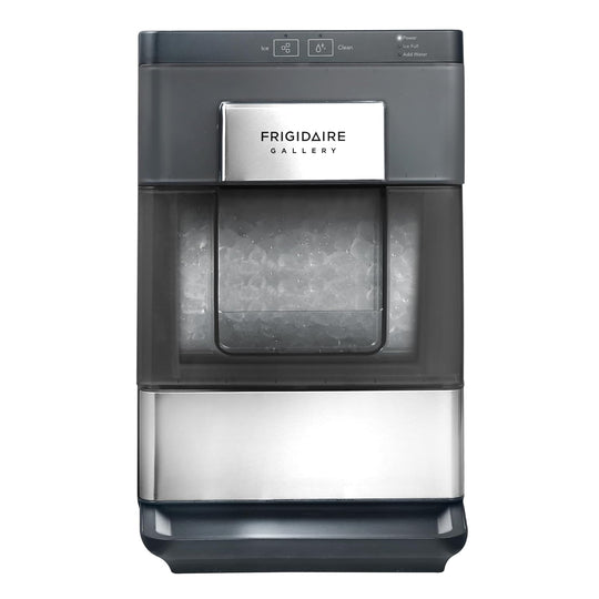 FRIGIDAIRE GALLERY 33 Lb Countertop Nugget Ice Maker EFIC201 - Black Touch Controls Stainless Steel Trim Matte Finish - resaled - Frigidaire - 058465834869