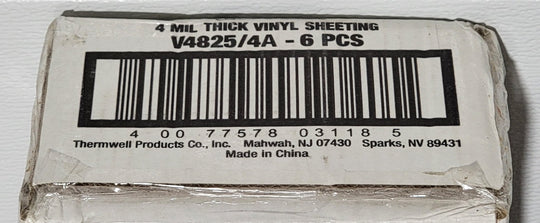 Frost King Lot of 6 Vinyl Sheeting Roll 48" x 25' Crystal Clear 4 Mil V4825/4 Door Window Paint Greenhouse - resaled - Frost King - 077578031187