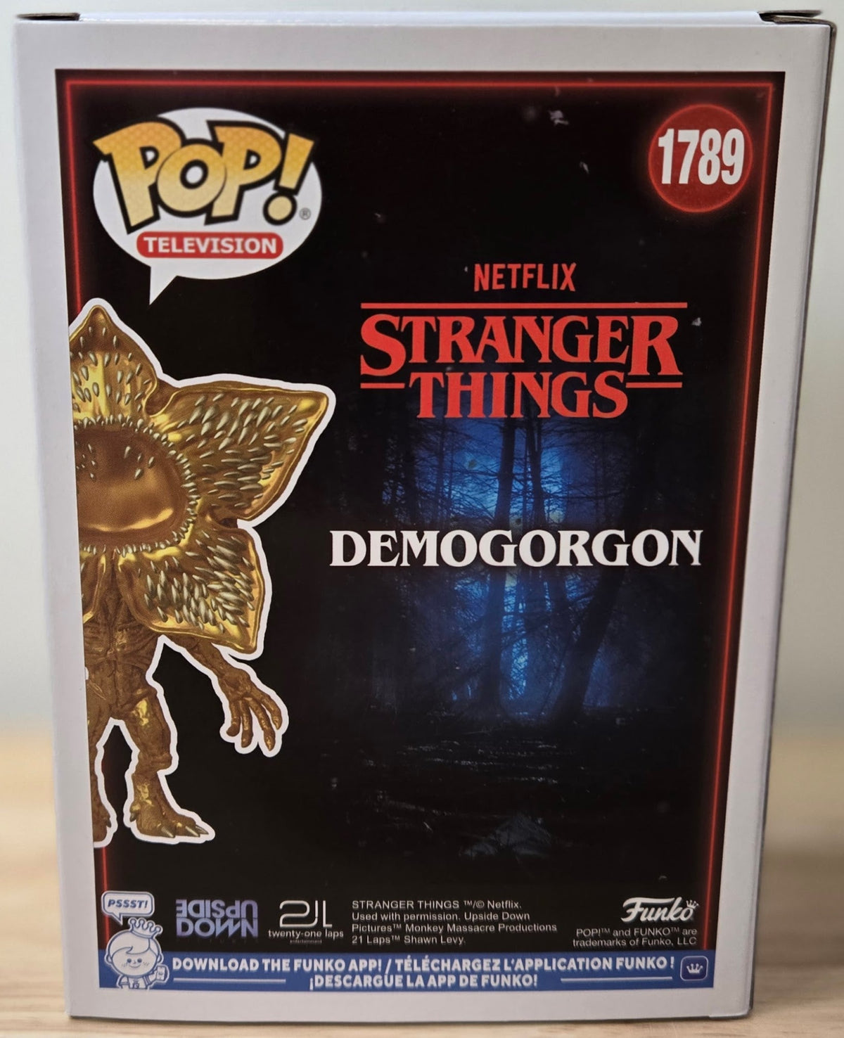 Funko Consignment Funko Pop! 1789 Stranger Things Demogorgon Metallic Gold LE 9500 Pop
