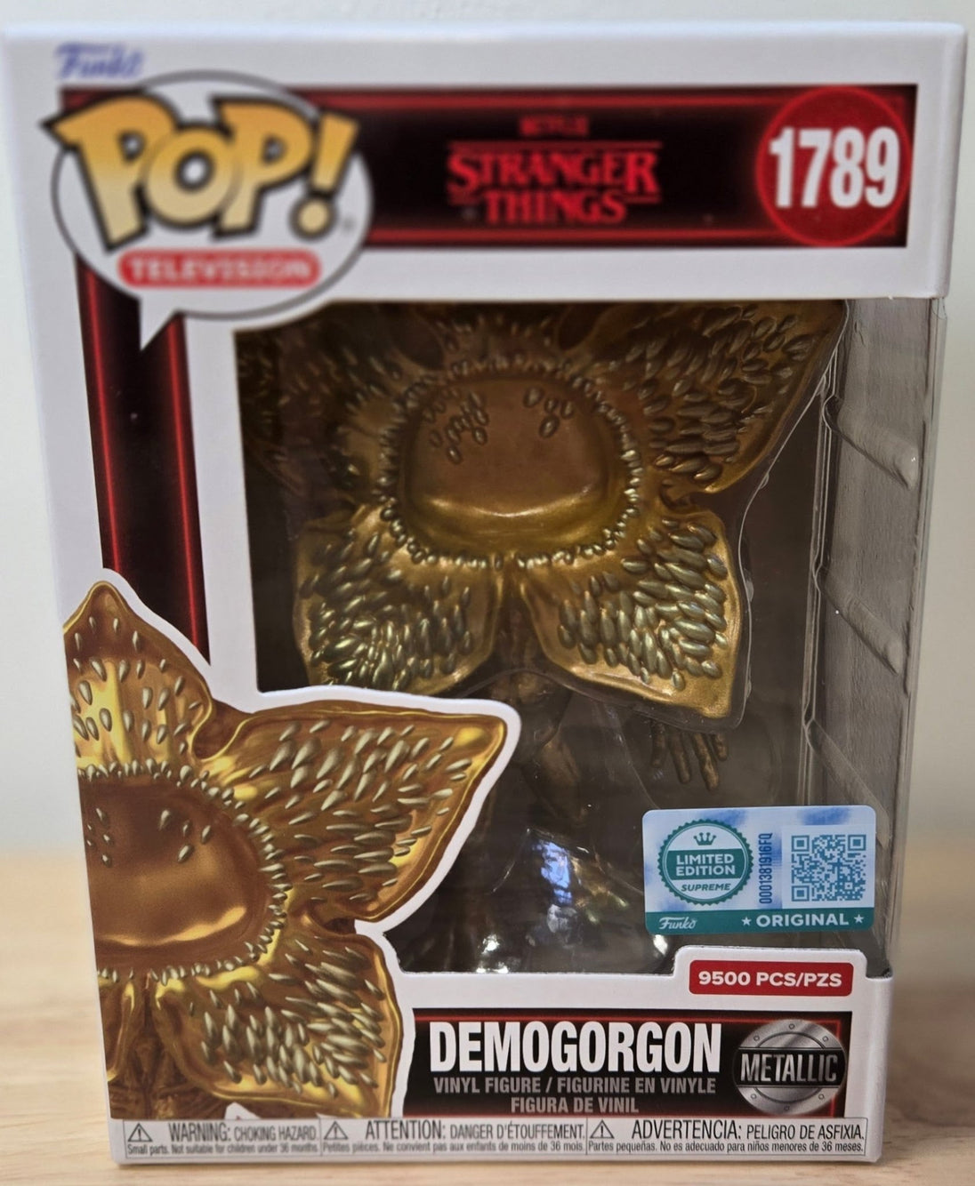 Funko Consignment Funko Pop! 1789 Stranger Things Demogorgon Metallic Gold LE 9500 Pop