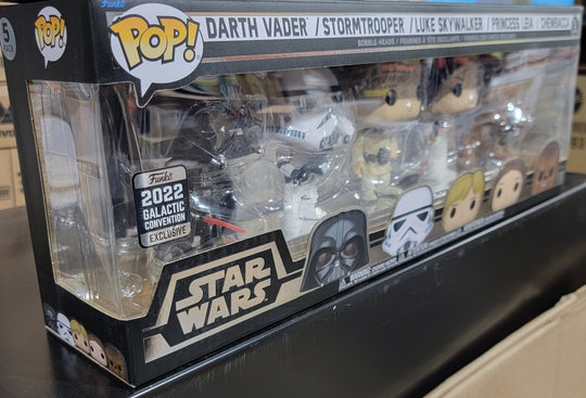 Funko Pop! Star Wars 5 pack 2022 Galactic Convention Exclusive 64122 Vader Skywalker - resaled - Funko - 889698641227