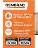 Generac Guardian 70433 Whole House Generator 22,000-Watt LP 19,500-Watt NG Air-Cooled WIFI 22KW 7043 - resaled - Generac - 696471074215