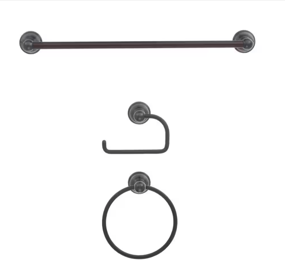 Glacier Bay Mandouri 3 - Piece Bath Hardware Kit Bronze 262A - 8827H2 - resaled - Glacier Bay - 6925699922645