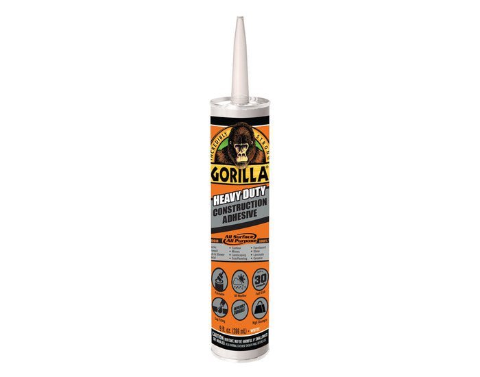 Gorilla 2 Pack Heavy Duty Construction Adhesive 9 oz Tube Waterproof White 8010003 - resaled - Gorilla - 052427801005