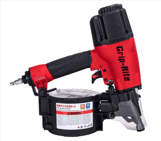 Grip - Rite 2 - 1/2 in. 15° Wire and Plastic Collation Coil Siding Nailer GRTCS250 - resaled - Grip - Rite - 764666565265