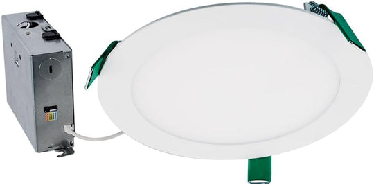 Halo HLB 8 in. Adjustable CCT Canless IC Rated Dimmable Indoor, Outdoor Integrated LED Recessed Light Kit - resaled - Halo - 080083150601