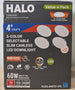 HALO HLBSL 4 in. Can Less Integrated LED White 4 - Pack HLBSL406FS5 - 4PK 600 Lumens 5CCT - resaled - Halo - 080083297269