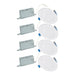 HALO HLBSL 4 in. Can Less Integrated LED White 4 - Pack HLBSL406FS5 - 4PK 600 Lumens 5CCT - resaled - Halo - 080083297269