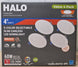HALO HLBSL 4 in. Can Less Integrated LED White 4 - Pack HLBSL406FS5 - 4PK 600 Lumens 5CCT - resaled - Halo - 080083297269