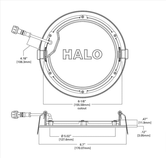 Halo HLBSL6099FS35-4PK 6 in. LED Recessed Light Kit 4-Pack Dimmable Canless Adjustable CCT IC Rated Indoor Integrated - resaled - Halo - 080083161423