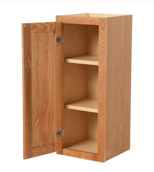 Hampton Bay 12 in. W x 12 in. D x 30 in. H Assembled Wall Kitchen Cabinet Medium Oak KW1230 - MO - resaled - Hampton Bay - 094803042367