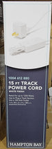 Hampton Bay 1200-Watt 15 ft White Linear Track Power Feed Cord Plug Switch 1004 612 880 - resaled - Hampton Bay - 887480049190