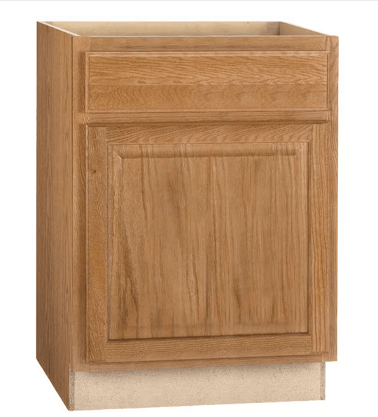 Hampton Bay 24 in. W x 24 in. D x 34.5 in. H Assembled Base Kitchen Cabinet in Medium Oak KB24 - MO - resaled - Hampton Bay - 094803042497