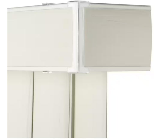 Hampton Bay Alabaster Vertical Blind Kit Sliding Door Patio Window 78" W x 84" L 3.5" 371 581 Room Darkening - resaled - Hampton Bay - 793478800950