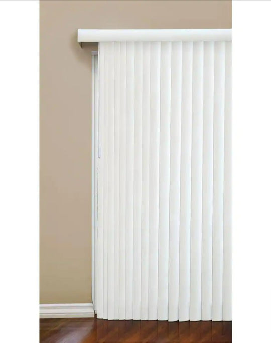 Hampton Bay Alabaster Vertical Blind Kit Sliding Door Patio Window 78" W x 84" L 3.5" 371 581 Room Darkening - resaled - Hampton Bay - 793478800950