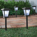 Hampton Bay Solar Outdoor Path LED Light 4 - Pack 15 Lumens Black 3D Star Pattern Weather Water Rust Resistant - resaled - Hampton Bay - 082392621131