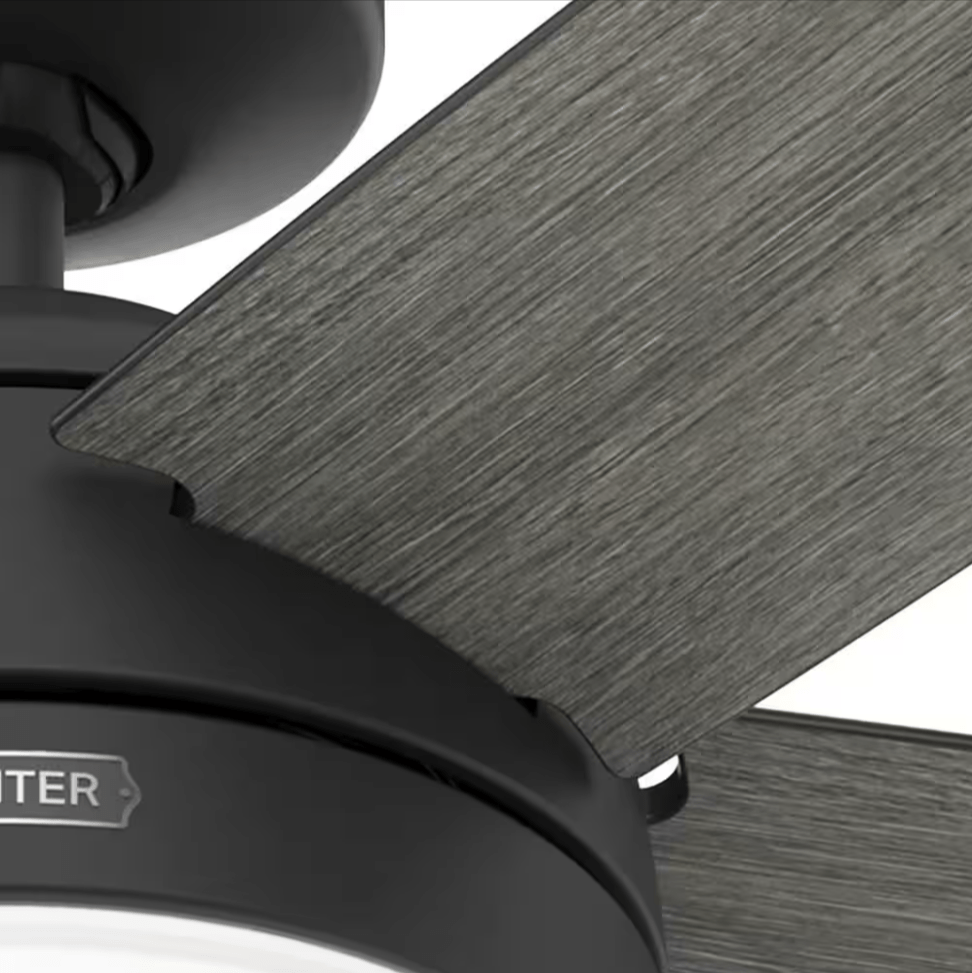 Hunter Orchestra 60 in. Indoor Matte Black Ceiling Fan 51747 Remote Light Kit - resaled - Hunter - 049694517470