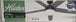 Hunter Orchestra 60 in. Indoor Matte Black Ceiling Fan 51747 Remote Light Kit - resaled - Hunter - 049694517470