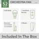 Hunter Orchestra 60 in. Indoor Matte Black Ceiling Fan 51747 Remote Light Kit - resaled - Hunter - 049694517470