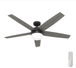 Hunter Orchestra 60 in. Indoor Matte Black Ceiling Fan 51747 Remote Light Kit - resaled - Hunter - 049694517470