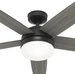 Hunter Orchestra 60 in. Indoor Matte Black Ceiling Fan 51747 Remote Light Kit - resaled - Hunter - 049694517470