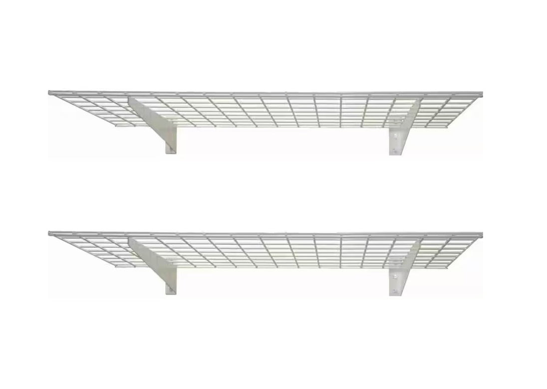 Hyloft Garage Storage 2 Wall Shelves 45 in x 15 in Heavy Duty 400lbs Pair - resaled - HyLoft - 817743009678