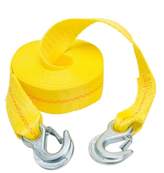 Keeper 25 ft. x 2 in. Heavy-Duty Emergency Tow Strap Steel Hook 5000 lb - resaled - Keeper - 051643898257