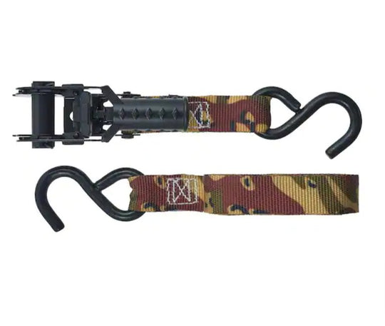 Keeper Lot of 8x Desert Camo Ratchet Strap 1 in. x 12 ft. 500 lbs. Tie Down - resaled - Keeper - 051643473058