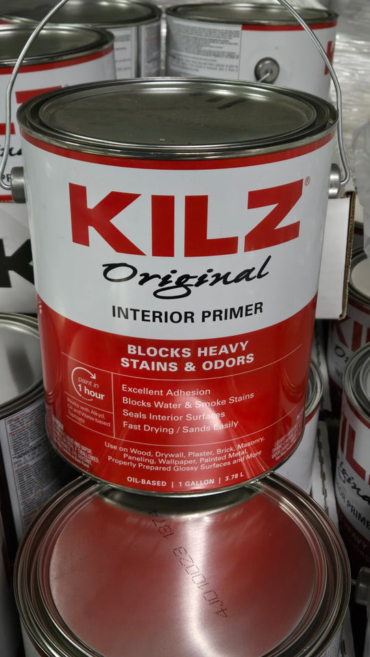 Kilz Original 1 Gal White Oil - Based Interior Primer Sealer Stain Blocker Gallon New - resaled - Kilz - 051652100013