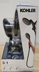 Kohler Claro 3 - Spray Dual Wall - Mount Fixed and Handheld Shower Head 1.75 GPM Matte Black - resaled - Kohler - 