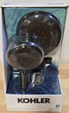 Kohler Claro 3 - Spray Dual Wall - Mount Fixed and Handheld Shower Head 1.75 GPM Matte Black - resaled - Kohler - 