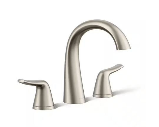 Kohler Easmor 8 in. Widespread Double Handle Bathroom Faucet Brushed Nickel R28892 - 4D - BN - resaled - Kohler - 885612950291