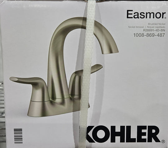 Kohler Easmor Bathroom Faucet Brushed Nickel R28891 - 4D - BN 4 in. Centerset Double Handle - resaled - Kohler - 885612950284