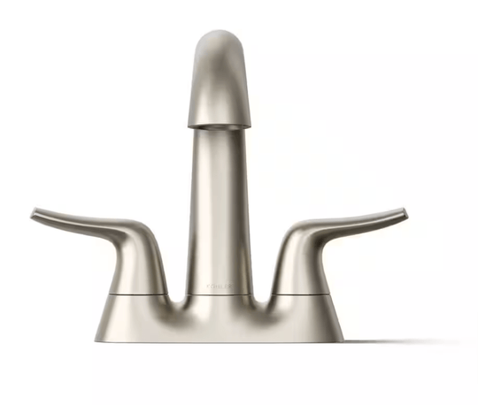 Kohler Easmor Bathroom Faucet Brushed Nickel R28891 - 4D - BN 4 in. Centerset Double Handle - resaled - Kohler - 885612950284