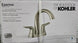 Kohler Easmor Bathroom Faucet Brushed Nickel R28891 - 4D - BN 4 in. Centerset Double Handle - resaled - Kohler - 885612950284
