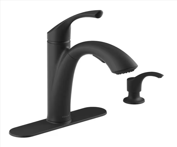 Kohler Mistos Kitchen Faucet Matte Black K - R72510 - SD - BL Single - Handle Pull - Out Sprayer - resaled - Kohler - 885612935274