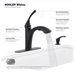 Kohler Mistos Kitchen Faucet Matte Black K - R72510 - SD - BL Single - Handle Pull - Out Sprayer - resaled - Kohler - 885612935274