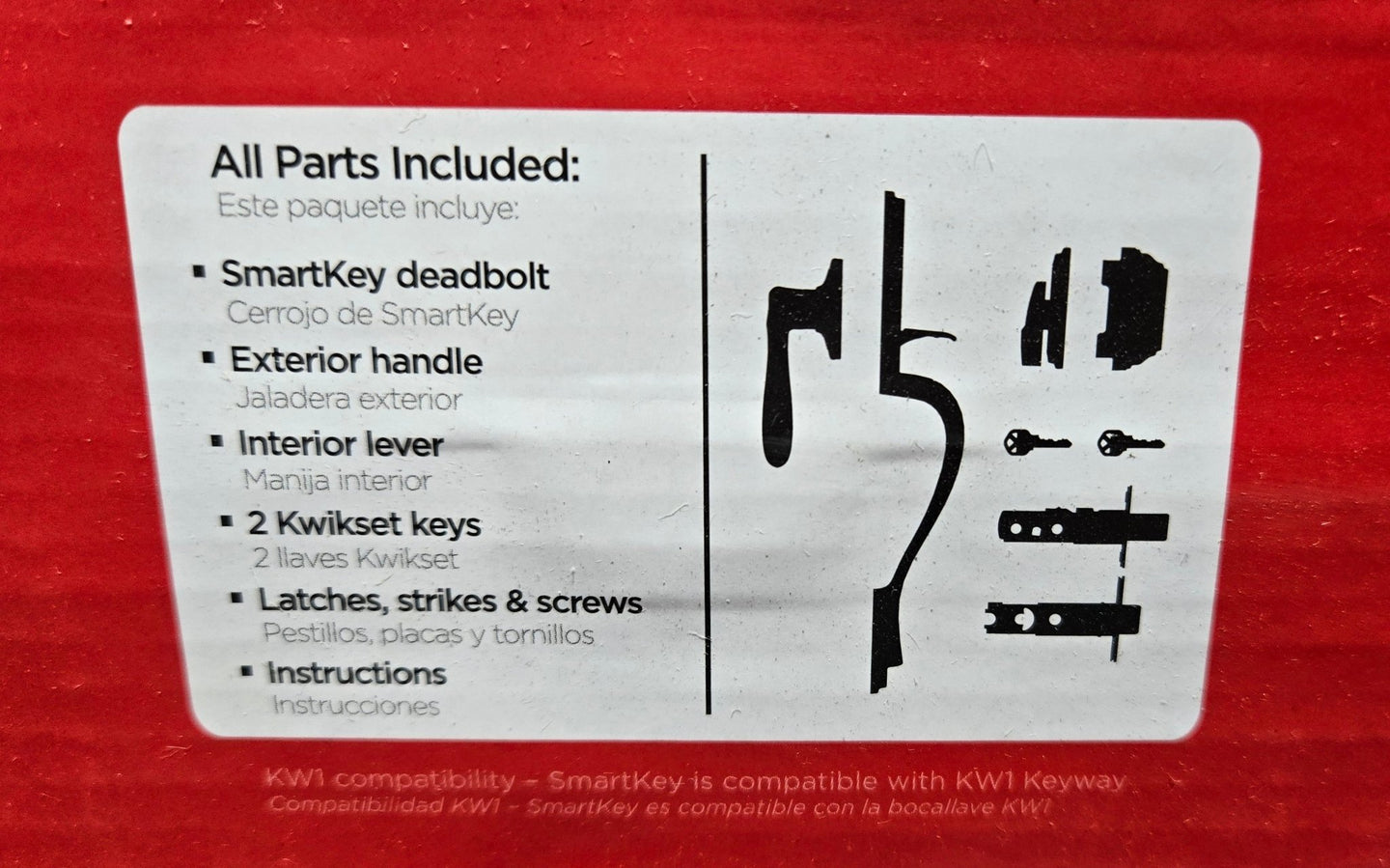 Kwikset Arlington Venetian Bronze Door Handleset Single Cylinder Tustin Handle SmartKey Security - resaled - Kwikset - 883351046534