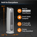 Lasko 5775 Tower 23 in. 1500 - Watt Electric Ceramic Oscillating Space Heater White - resaled - Lasko - 046013761798