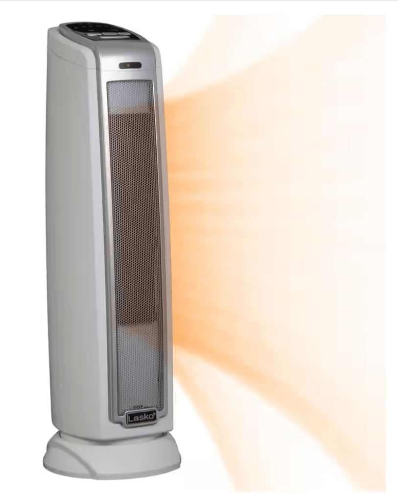 Lasko 5775 Tower 23 in. 1500 - Watt Electric Ceramic Oscillating Space Heater White - resaled - Lasko - 046013761798